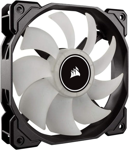 CORSAIR AF140 LED Low Noise Cooling Fan, Dual Pack - White, 140 mm