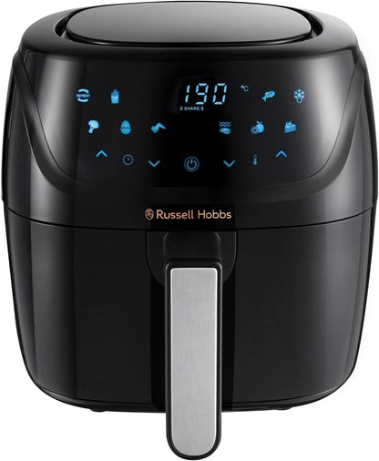 Russell Hobbs Digital Air Fryer XL - 8L Capacity, 1800W, 10 Pre-set Cooking Functions, Dishwasher Safe - (27170 ) Black - 1-Year Warranty