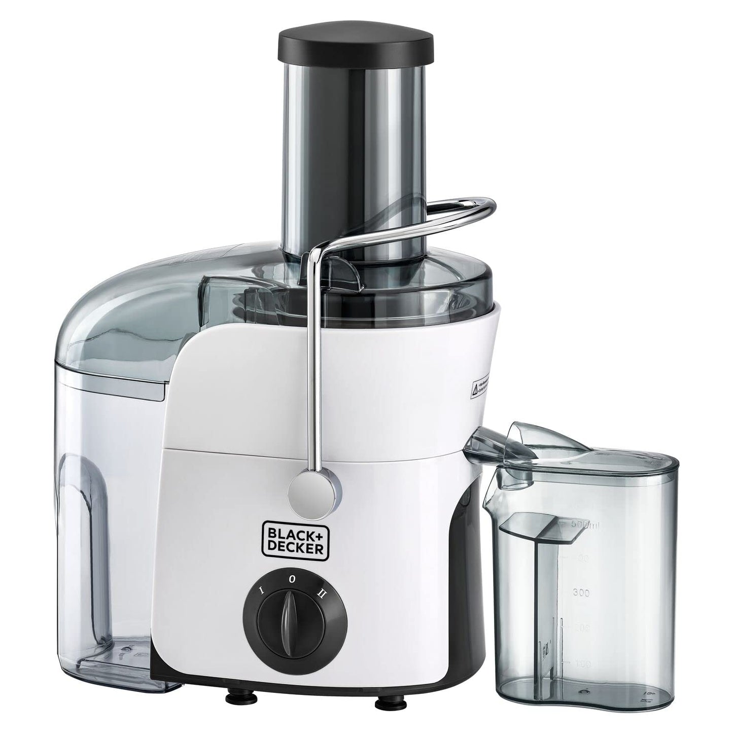 Black+Decker 800W 1.7L Stainles Steel XL Juicer Extractor With Juice Collector Silver/Black Je800-B5"Min 1 year manufacturer warranty"