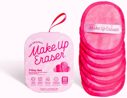 MakeUp Eraser, 7-Day Set, Erase All Makeup With Just Water, Including Waterproof Mascara, Eyeliner, Foundation, Lipstick, and More Chic Black, 7 ct.