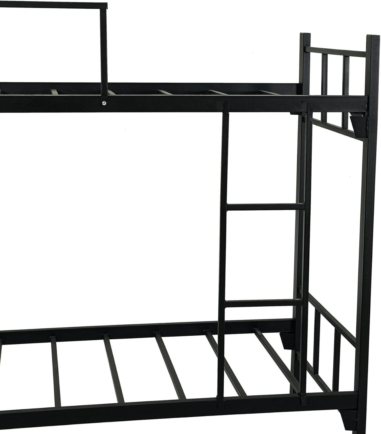 RIGID Steel Bunk bed Steel Frame Heavy Duty Metal Platform (Bunk Bed, Black)