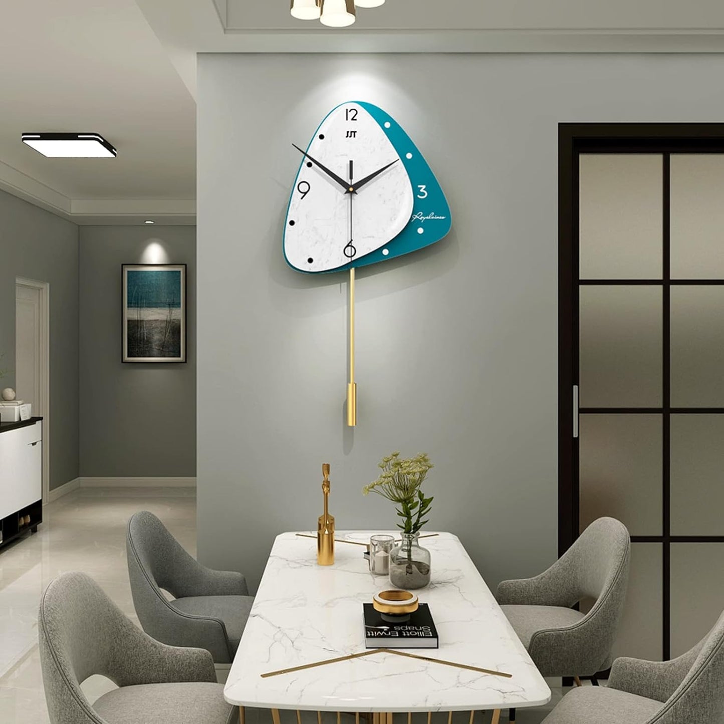 BLISS VIE wall clock, nordic, modern, elegant, decorative, large, living room wall clock, bedroom wall clock, office hotel, home decor-2