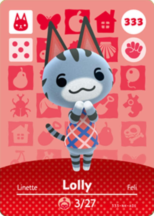 Lolly - Nintendo Animal Crossing Happy Home Designer Series 4 Amiibo Card - 333