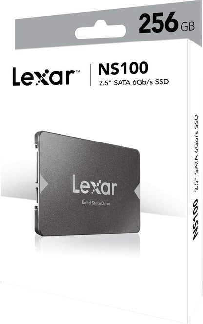 Lexar NS100 512GB 2.5” (SATA 6Gb/s SSD,) Solid State Drive, Up to 550MB/s Read (LNS100-512RB)- Black