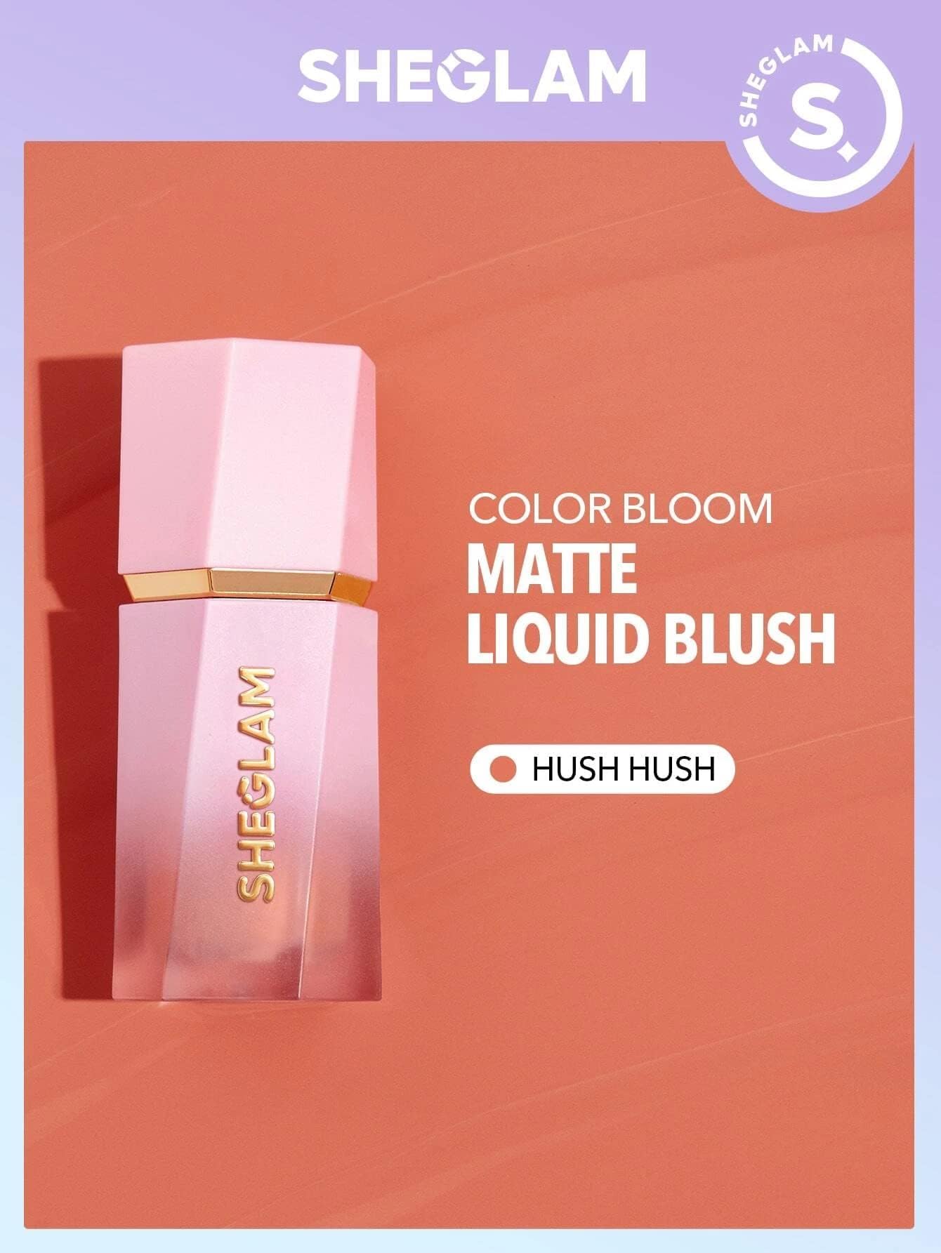 SHEGLAM Color Bloom Liquid Blush Matte Finish-Risky Business Risky Business, 20.0 grams, 5.2 milliliters, 2,