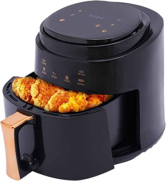 Jinou Airfryer 8L – Non-Stick bucket & Digital Temperature Control – The smart fryer Ideal for Frying, Grilling, Roasting, Baking, & Toasting Vegetables, French Fries, Chicken, Meat, and Fish