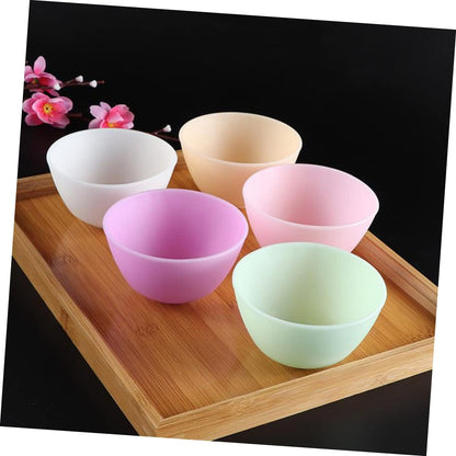 FOMIYES Kitchen Appliance 3pcs Anti-drop Bowl Mixing Bowls Prep Measuring Bowl Odorless Bowl Mask Mixing Bowl Home Use Bowl Silicone Bowl Kitchen Appliances