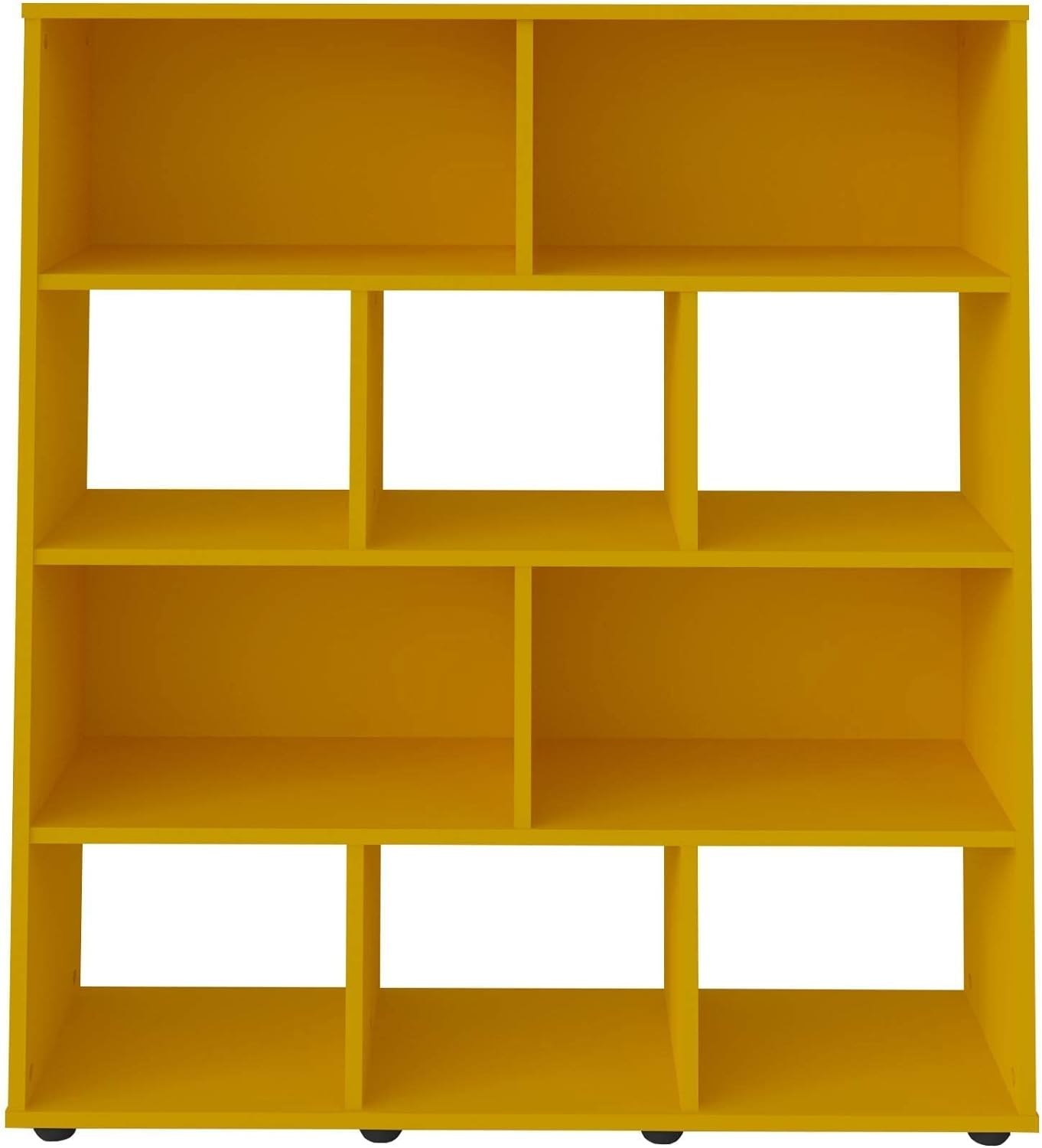 Artely MDF/MDP Book Shelf, Bookcase, Cabinet, Bookrack, Many Shelves, Ideal for Living Room, Bedroom, Office, Book Room, Rustic Brown, W 91 cm x D 25 cm x H 109 cm, DIY Assembly, 7899307514197