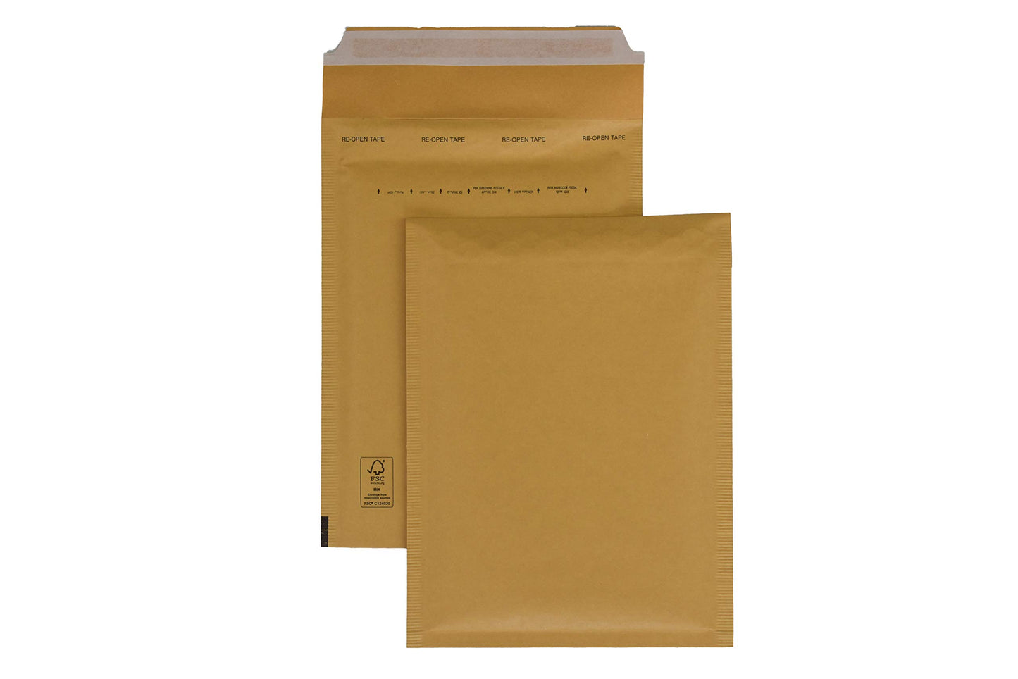 SmithPackaging A3 Bubble Padded Envelopes, Gold, 300mm x 445mm, Pack of 5