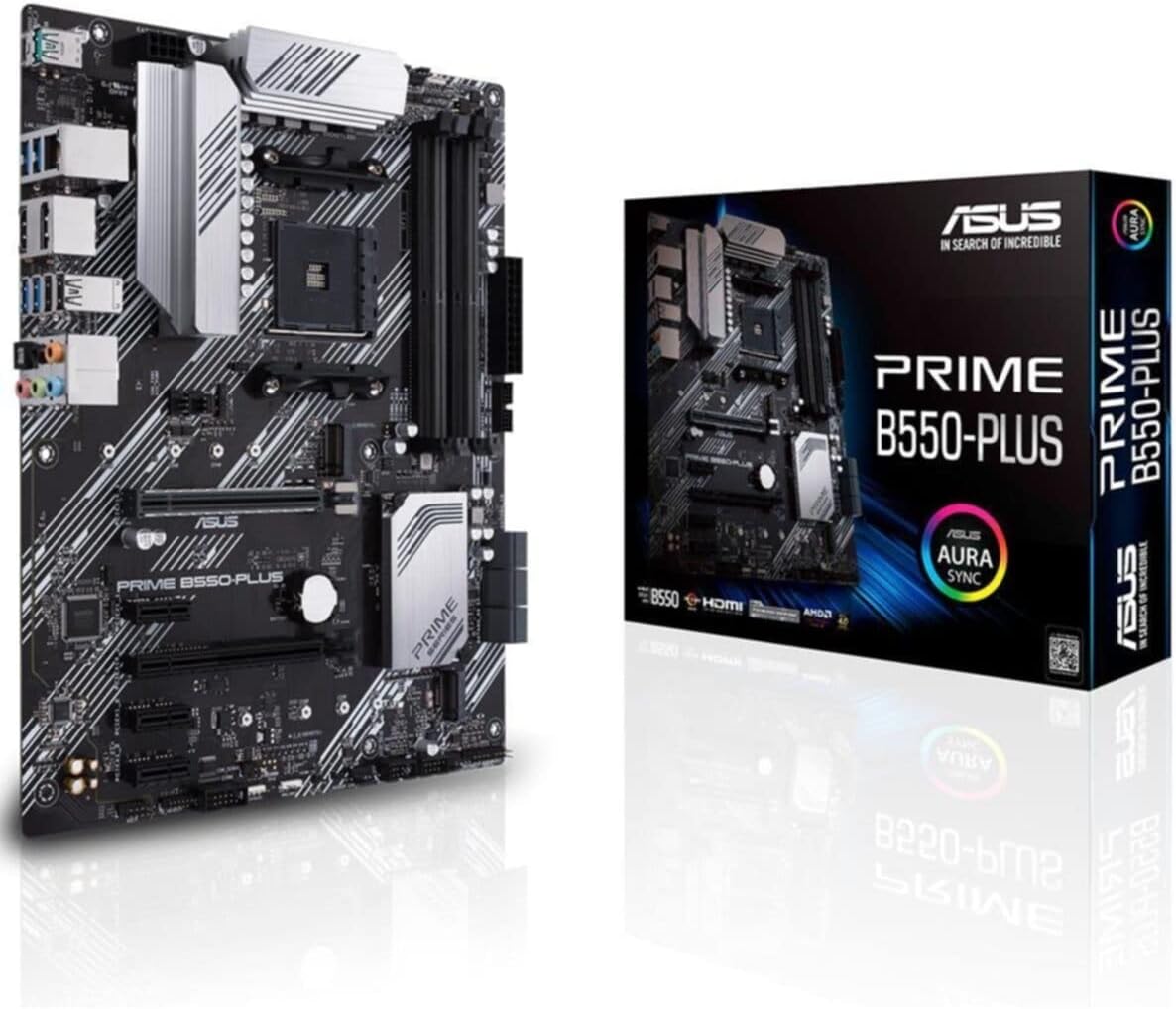 ASUS PRIME B550M-K (AMD B550) (Ryzen AM4) micro ATX motherboard with dual M.2, PCIe 4.0, 1 Gb Ethernet, HDMI/D-Sub/DVI, SATA 6 Gbps, USB 3.2 Gen 2 Type-A