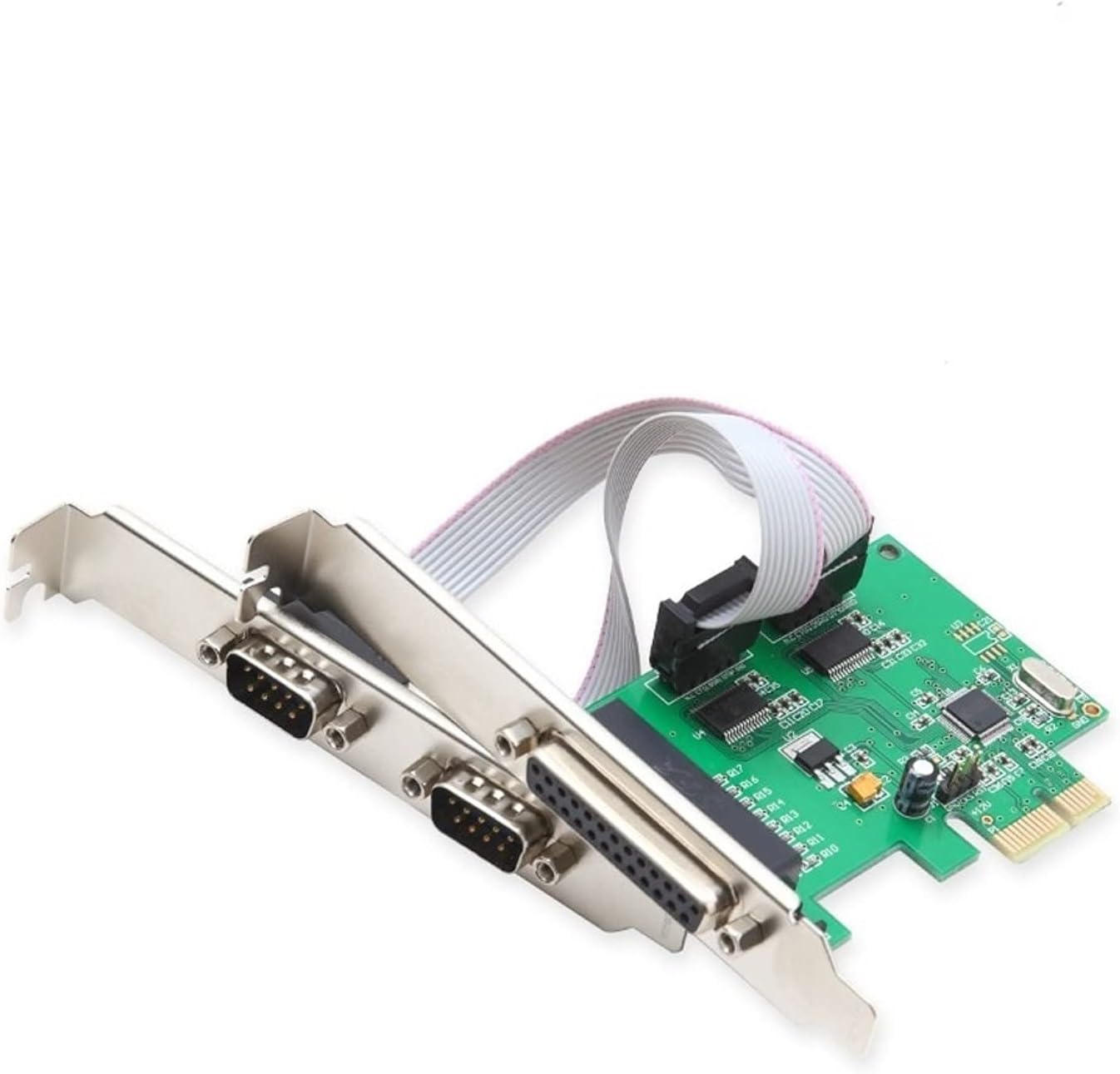 Generic PCI-e 2 Serial 1 Parallel I/O card PCI express to RS232 com port + printer LPT