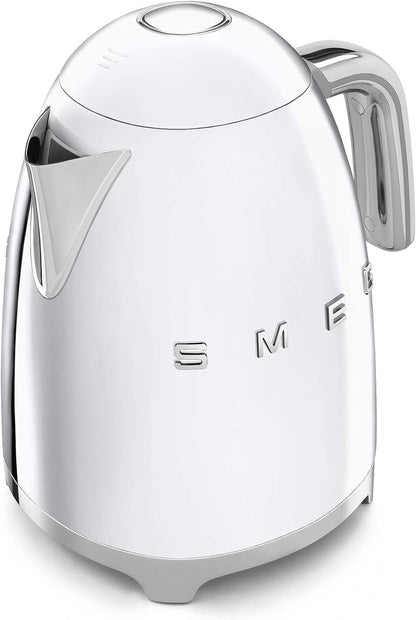 Smeg Klf03RgUK, 50'S Retro Style Kettle, 1.7 L Capacity With Water Level Indicator, 360 Swivel Base, Anti-Slip Feet, Soft Opening Lid, Stainless Steel, Rose Gold,1 Year Warranty