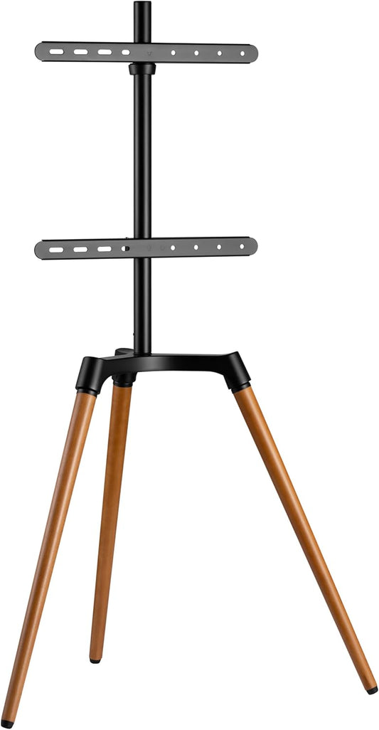 ProMounts Modern TV Floor Stand, Universal TV Mount with 180° Swivel, Corner TV Easel with Tripod Base for 47-70 Inches, TV Stand for Curved Flat Screen.