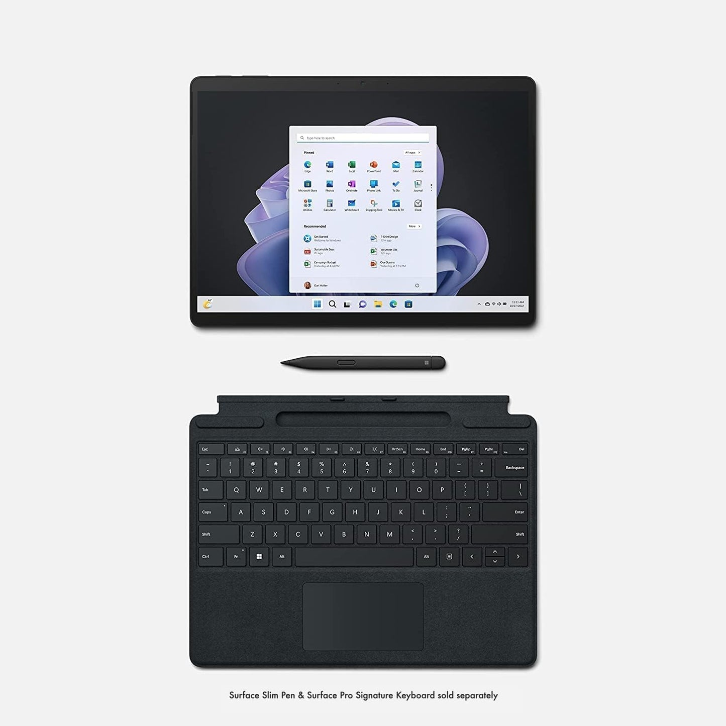 Microsoft Surface Pro 9 13"PixelSense Flow Display/12th Gen Intel® Core™ i5-1235U processor/256GB SSD/8GB Ram/Graphite/English Keyboard/Device only/QEZ-00029 - Global Version - CaveHubs