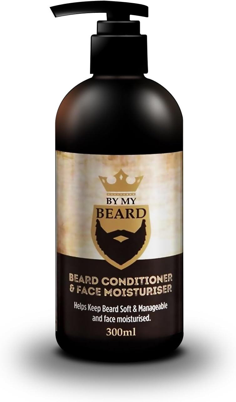 BY MY BEARD Beard Shampoo/Conditioner and Face Moisturiser Oil Complete Triple Pack