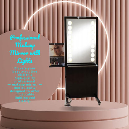 EVAGARDEN Radiance Elite 18-LED Corner Makeup Mirror, Contemporary Design