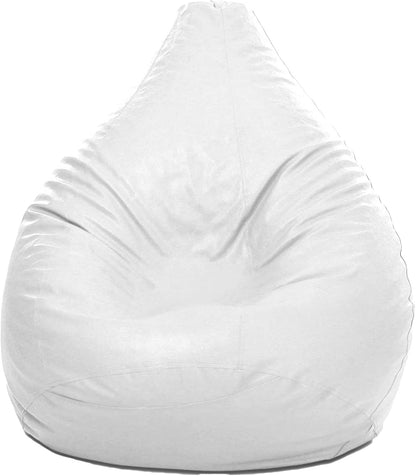 Luxe Decora PVC Bean Bag with Filling (X-Large, Beige)