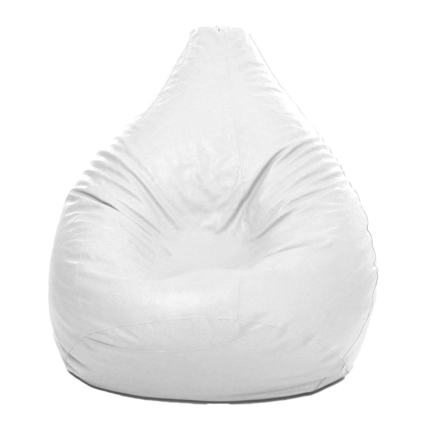 Luxe Decora PVC Bean Bag with Filling (X-Large, Beige)