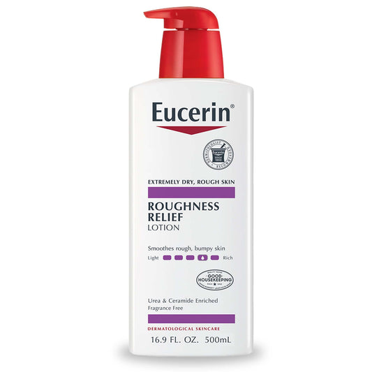 Eucerin Roughness Relief Lotion - Full Body Lotion for Extremely Dry, Rough Skin - 16.9 fl. oz. Pump Bottle