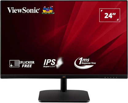 Viewsonic-VA2432-H-24-inch-Monitor-Frameless, IPS panel - Business, Entertainment & Gaming monitor - CaveHubs