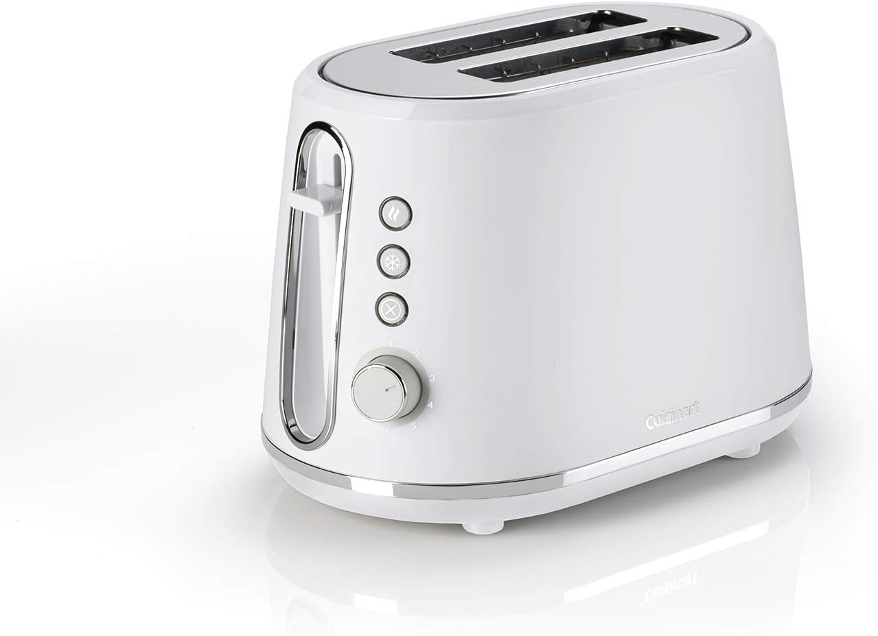 Cuisinart 2 Slice Toaster, 7 Toast Levels, White, 1000W, CPT780WU