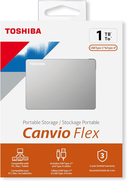 Toshiba Canvio Partner 2TB Portable 2.5’’ External Hard Drive, USB 3.2, Mac & Windows compatible. Xbox, PS4