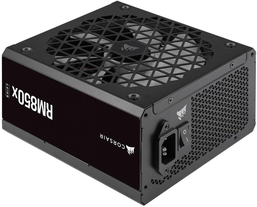 Corsair RM1200x SHIFT Fully Modular ATX Power Supply - Modular Side Interface - ATX 3.0 & PCIe 5.0 Compliant - Zero RPM Fan Mode - 105°C-Rated Capacitors - 80 PLUS Gold Efficiency - Black - CaveHubs