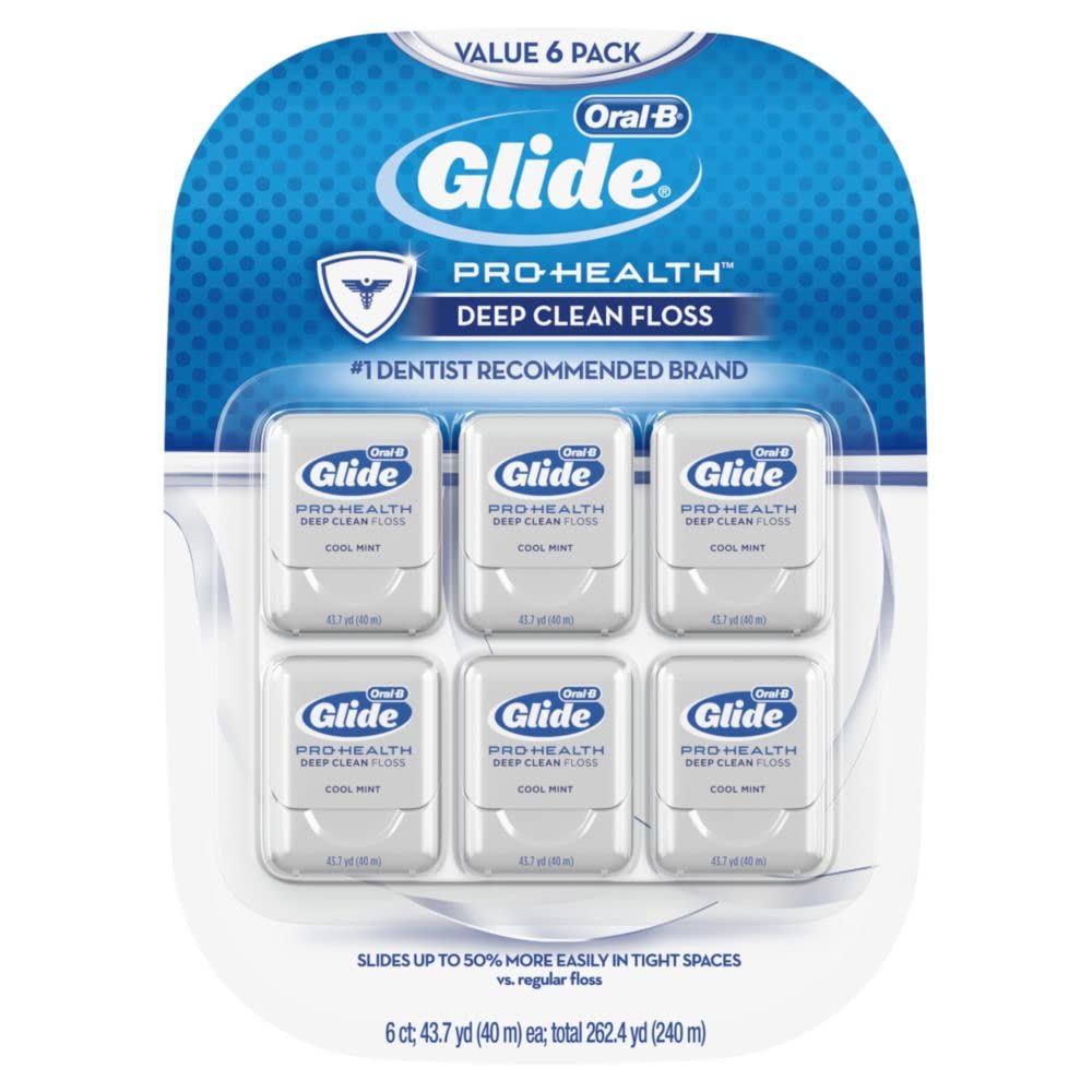 Oral-B Glide Dental Floss, Scope Flavor, 40m (Pack of 6)