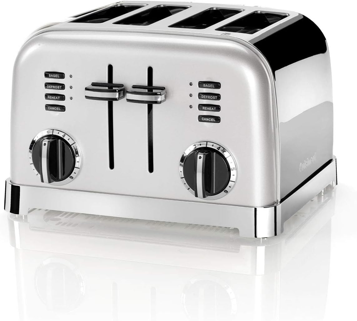 Cuisinart Style Collection 4 Slot Metal Classic Toaster, Vintage Rose