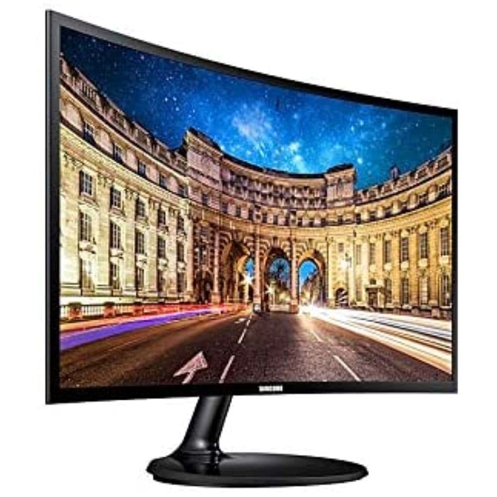 Samsung 24 Inch Cf390 Curved Monitor Lc24F390Fhmxue, Black - CaveHubs