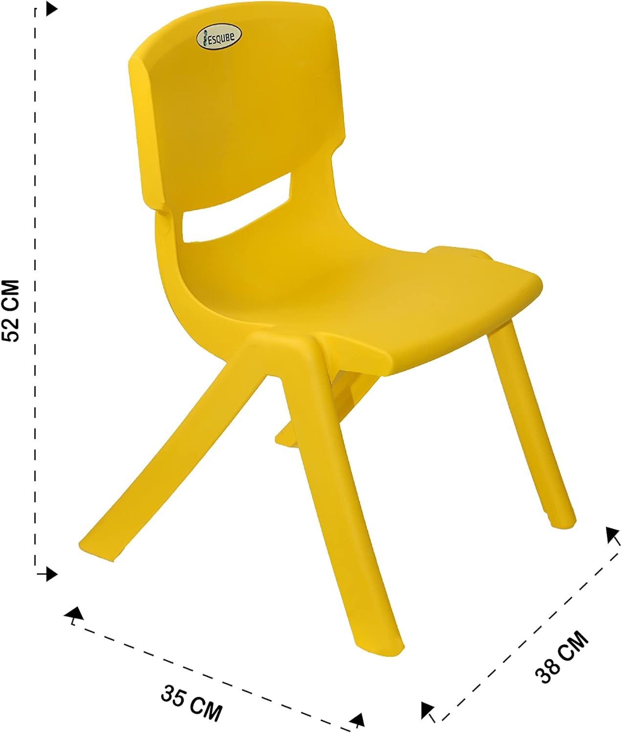 Esqube Baby Chair Kids Plastic School Study Chair Green Color…