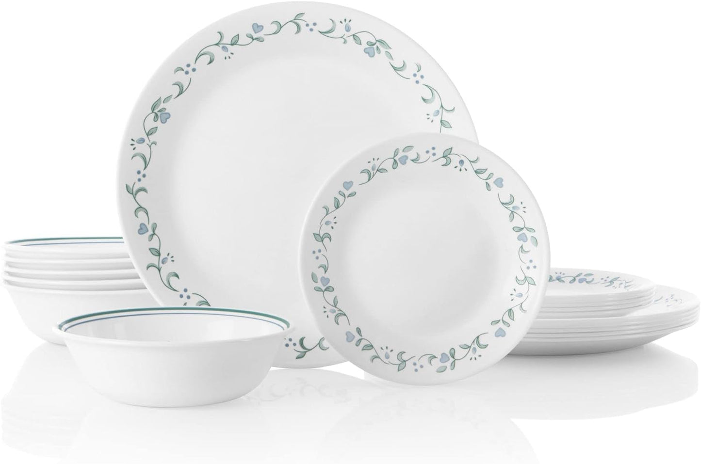 Corelle 18-Piece Chip Resistant Classic Collection Dinnerware Set, Service for 6 18-Piece 1134331