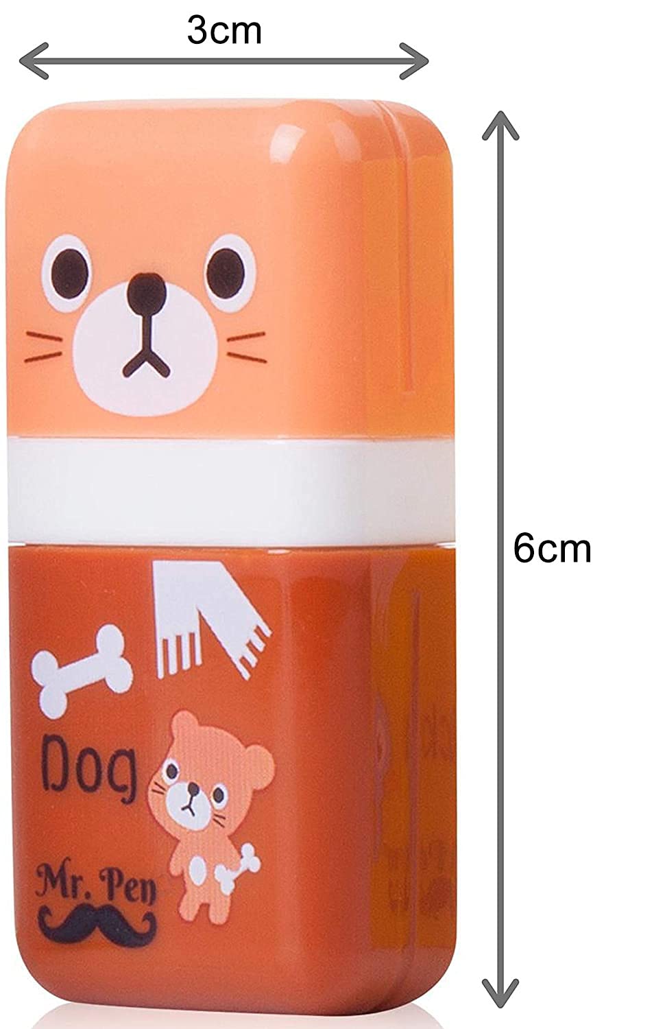 Funito Pencil Erasers,Pencil Eraser Shaving Roller Case for Easy Pick Up and Removal | Animal Themed Cute and Fun Party Favor and School Supplies for Kids,Back to school gift