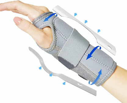 TYCA Left Hand Adjustable Wrist Support Brace with Splints (Medium)