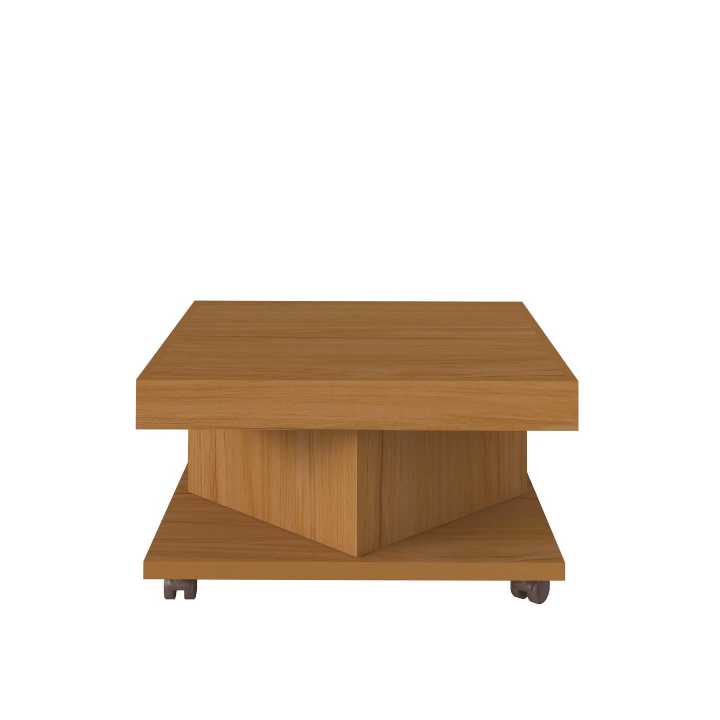 Artely Saara Coffee Table, Walnut Brown with Black - W 63 cm x D 63 cm x H 33.5 cm