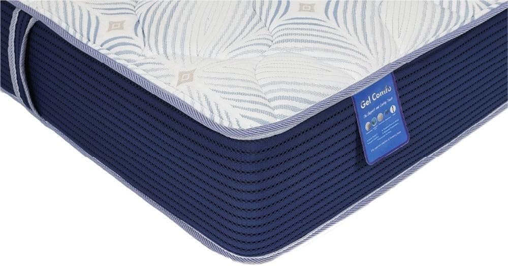 Danube Home - Gel Pocket Spring & Memory Foam Mattress 120X200X25-White/Dark Blue