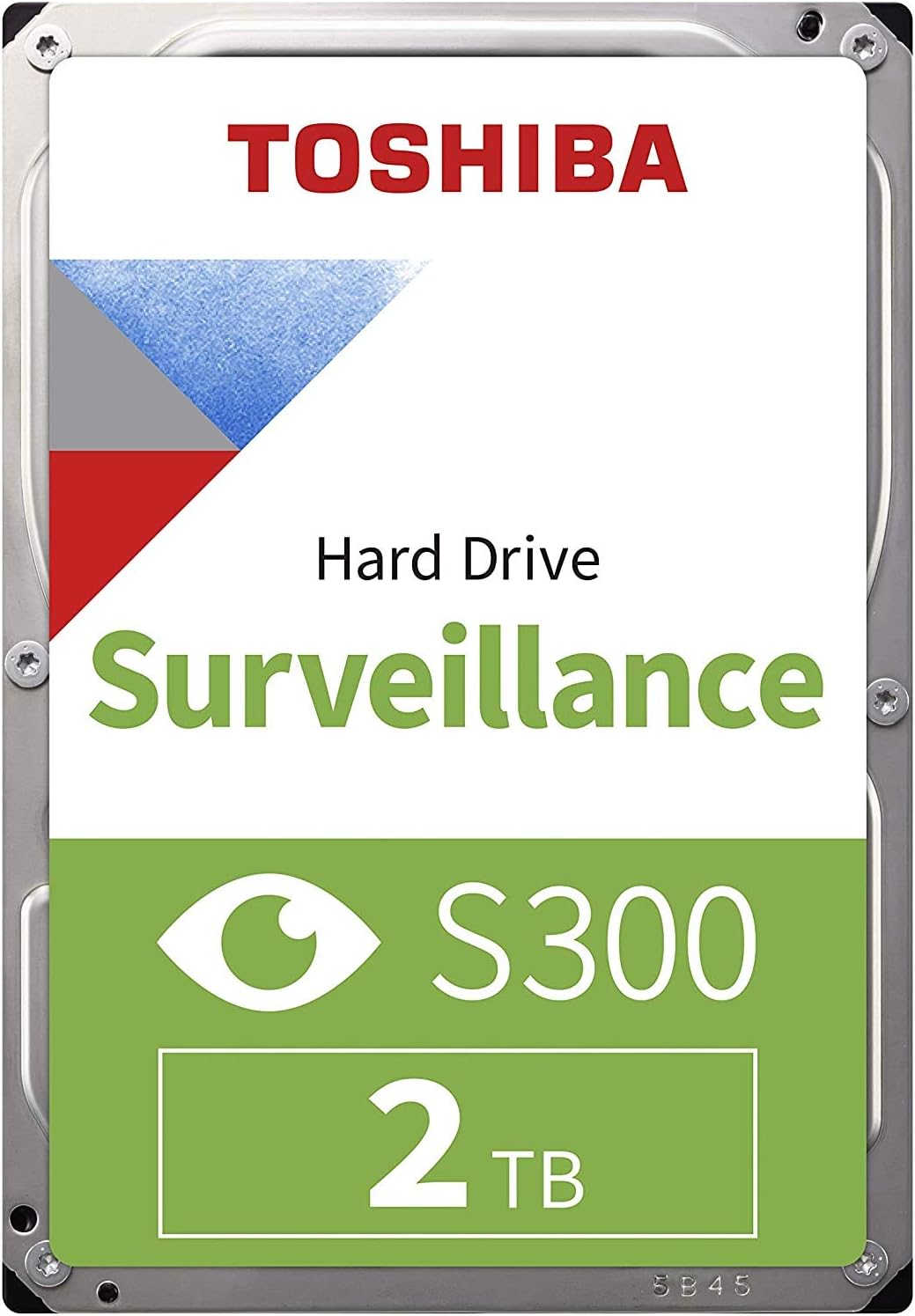 Toshiba 2TB S300 Surveillance HDD - 3.5" SATA Internal Hard Drive Supports up to 64 HD cameras at a 180TB/Year workload (HDWT720UZSVA)