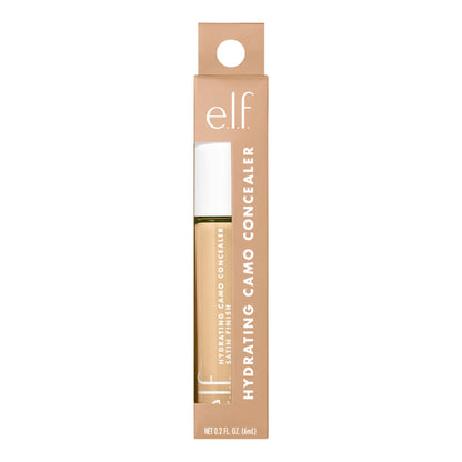 e.l.f, Hydrating Camo Concealer, Lightweight, Full Coverage, Long Lasting, Conceals, Corrects, Covers, Hydrates, Highlights, Medium Peach, Satin Finish, 25 Shades, All-Day Wear, 0.20 Fl Oz