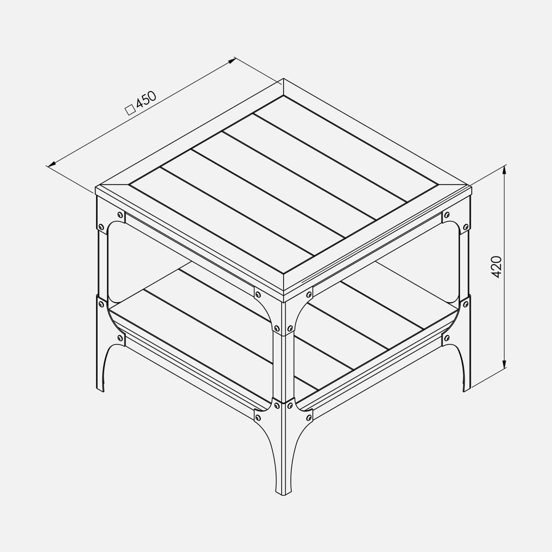 Sun Home Patina Modern Sofa Table - Stylish Front Accent Furniture Piece for Living Room Décor - Durable Construction - W1145 Dimensions - Contemporary Design Enhancing Home Interiors