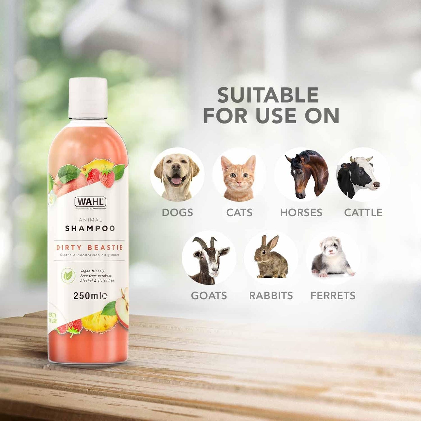 Wahl Mucky Puppy Shampoo, Dog Shampoo, Shampoo for Pets, Gentle Pet Friendly Formula, Sensitive Skin, Shampoo for Young Animals, Ready-to-Use, Remove Dirt.