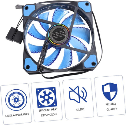 Gadpiparty 1pc Computer Cpu Internal Fans& Cooling Components Rgb Computer Case Computer Fans Computer Case Fans Usb Powered Fan 120mm Rgb Fan 120mm Usb Fan Desktop Case Heat Sink