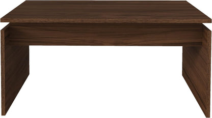 Artely Cris Coffee Table, Walnut Brown - W 80 X D 50 x H 38 cm