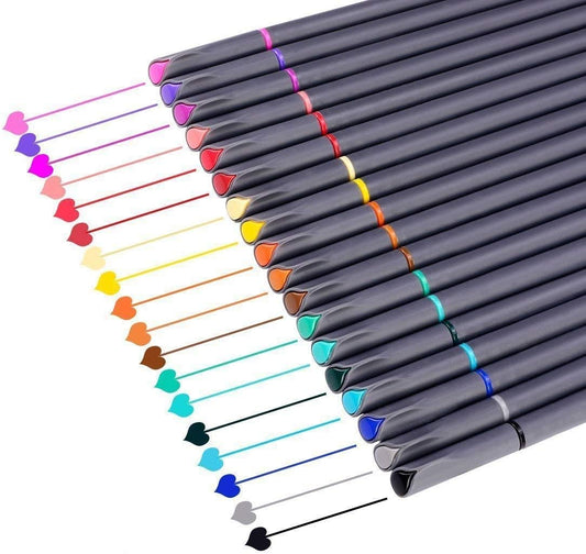 Journal Planner Pens Colored Pens Fine Point Markers Fine Tip Drawing Pens Porous Fineliner Pen for Bullet Journaling Writing Note Taking Calendar Agenda Coloring Art Office Supplies (18 Colors)