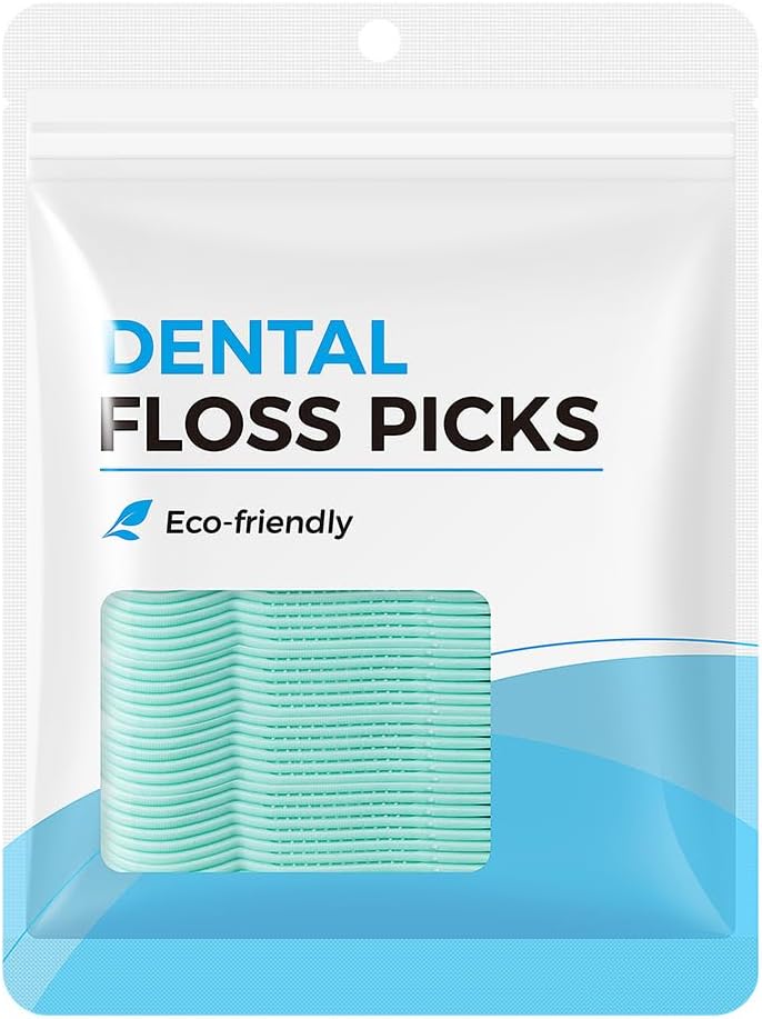 meyarn 30PCS PLA Dental Floss Picks for Teeth Sustainable Flossers with Tooth Pick Flossers for Adults and Kids- Plaque Remover for Fresh Teeth Cleaning