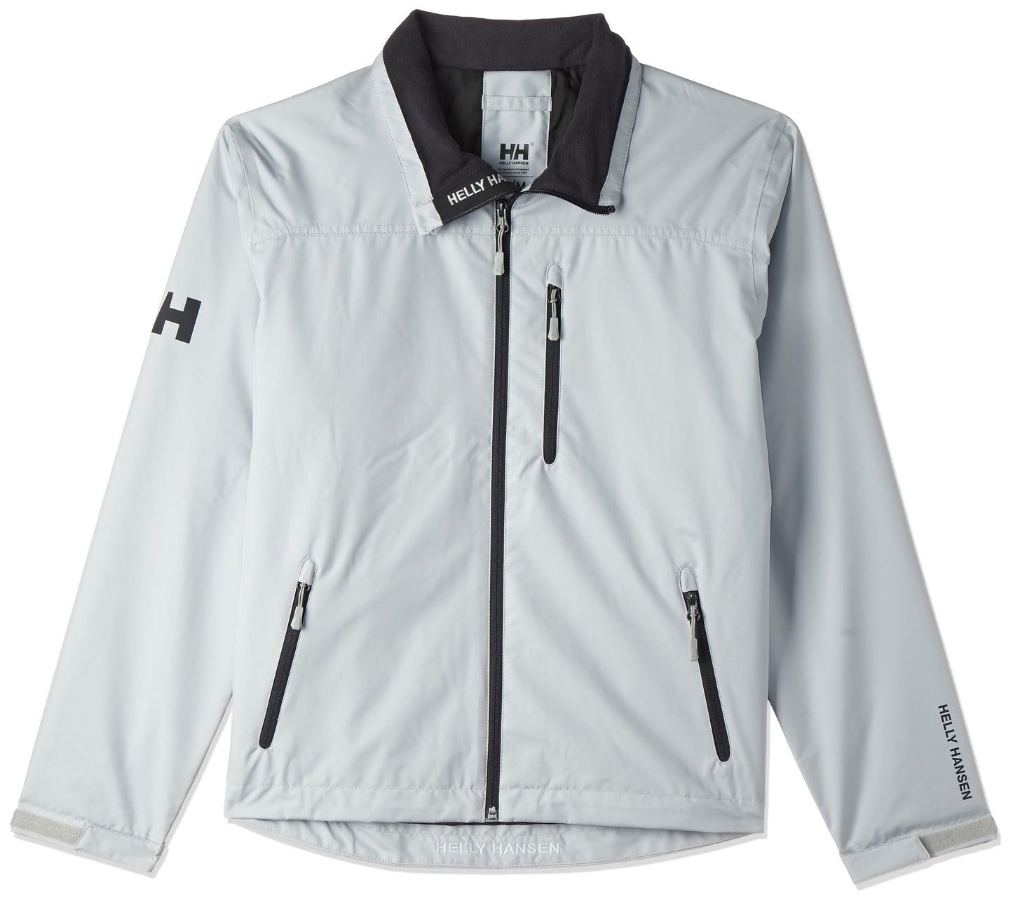 Helly-Hansen Men's Crew Midlayer Waterproof Sailing Jacket Crew Midlayer Fleece Lined Waterproof Windproof Rain Jacket