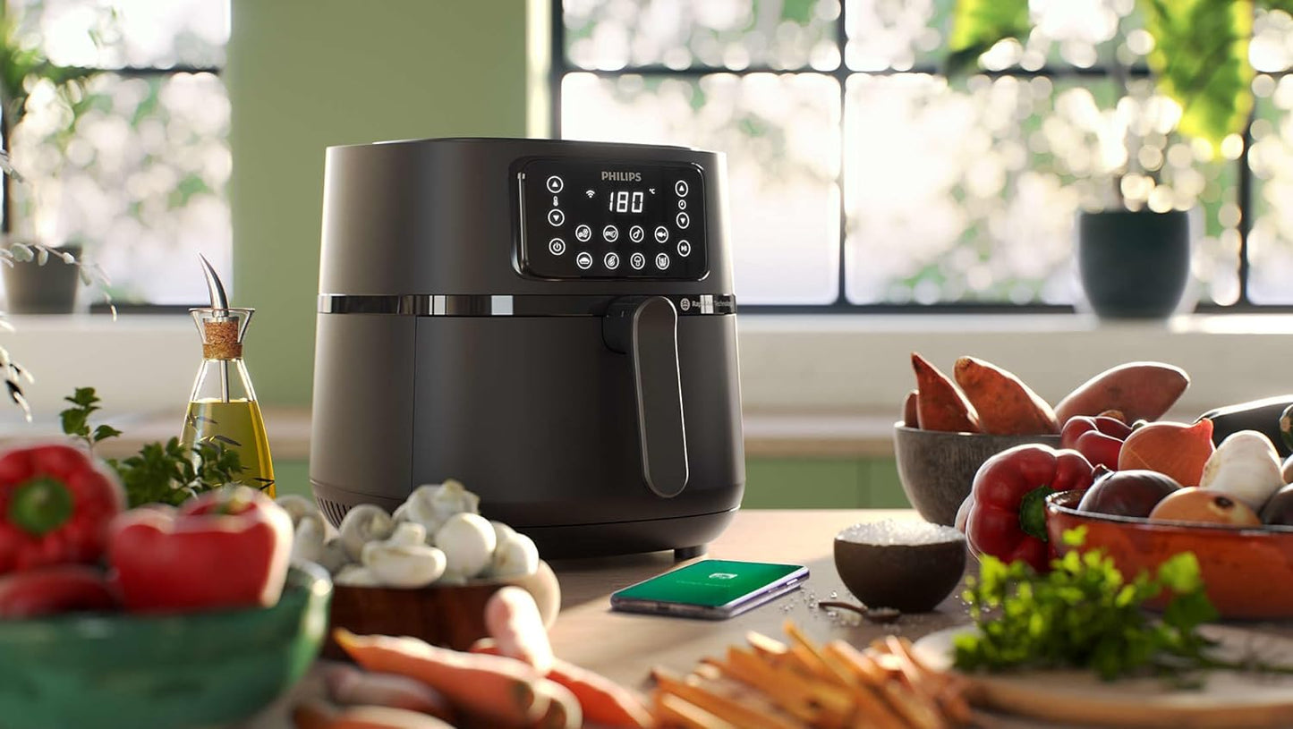 Philips Airfryer 5000 Series XXL Connected - 7.2L, 2000W, Rapid Air Technology, Baking Tray included, HD9285/93