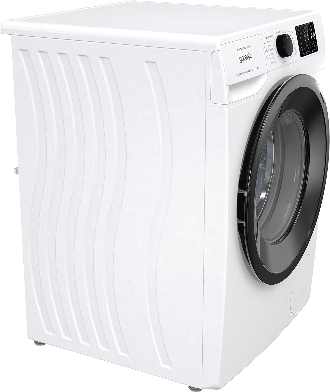 Gorenje WNEI14BS 10 Kg Fully Automatic Front Load Washing Machine, 16 Programs, Energy and Water Efficient, Stain Removal System, 1400 RPM, White, 1 Year Warranty