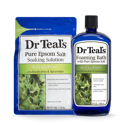 Dr Teal'S Epsom Relax Salt And Relief With Eucalyptus Spearmint, 1.36 KilogRAM