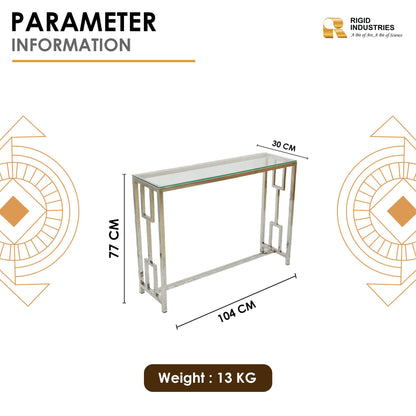 RIGID Modern Console Table, Thin Sofa Table, Slim Narrow Accent Entryway Table with Storage Shelf, Industrial Steel Frame, Sturdy Coffee Snack Table, Side Table, End Table for Living Room, Hallway