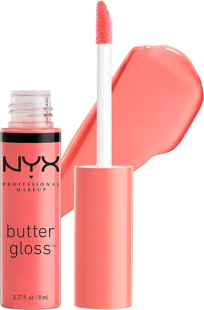 NYX PROFESSIONAL MAKEUP Butter Gloss, Strawberry Parfait, 0.27 Ounce